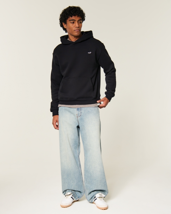 Relaxed Icon Hoodie, Black view 2