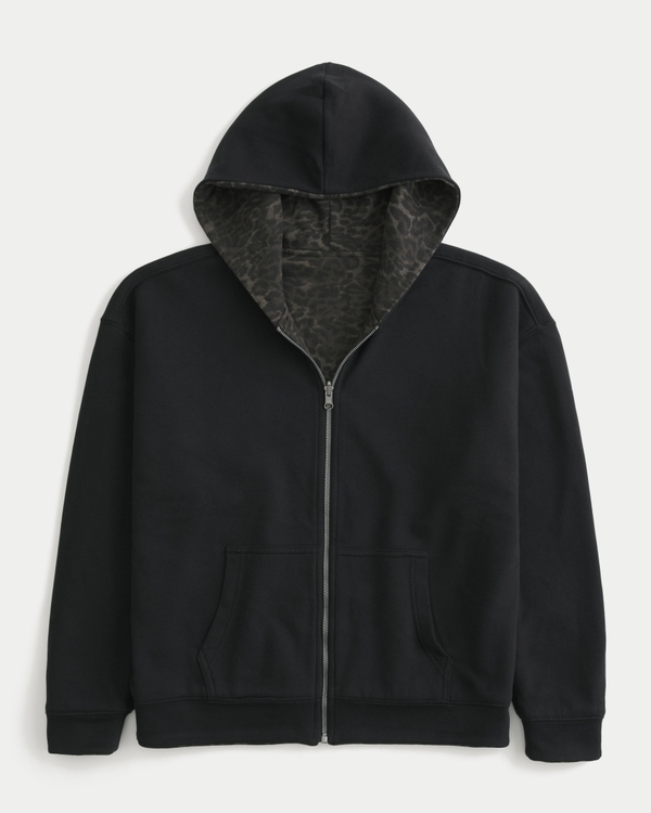 Men's Boxy Reversible Zip-Up Hoodie | Men's Tops | HollisterCo.com