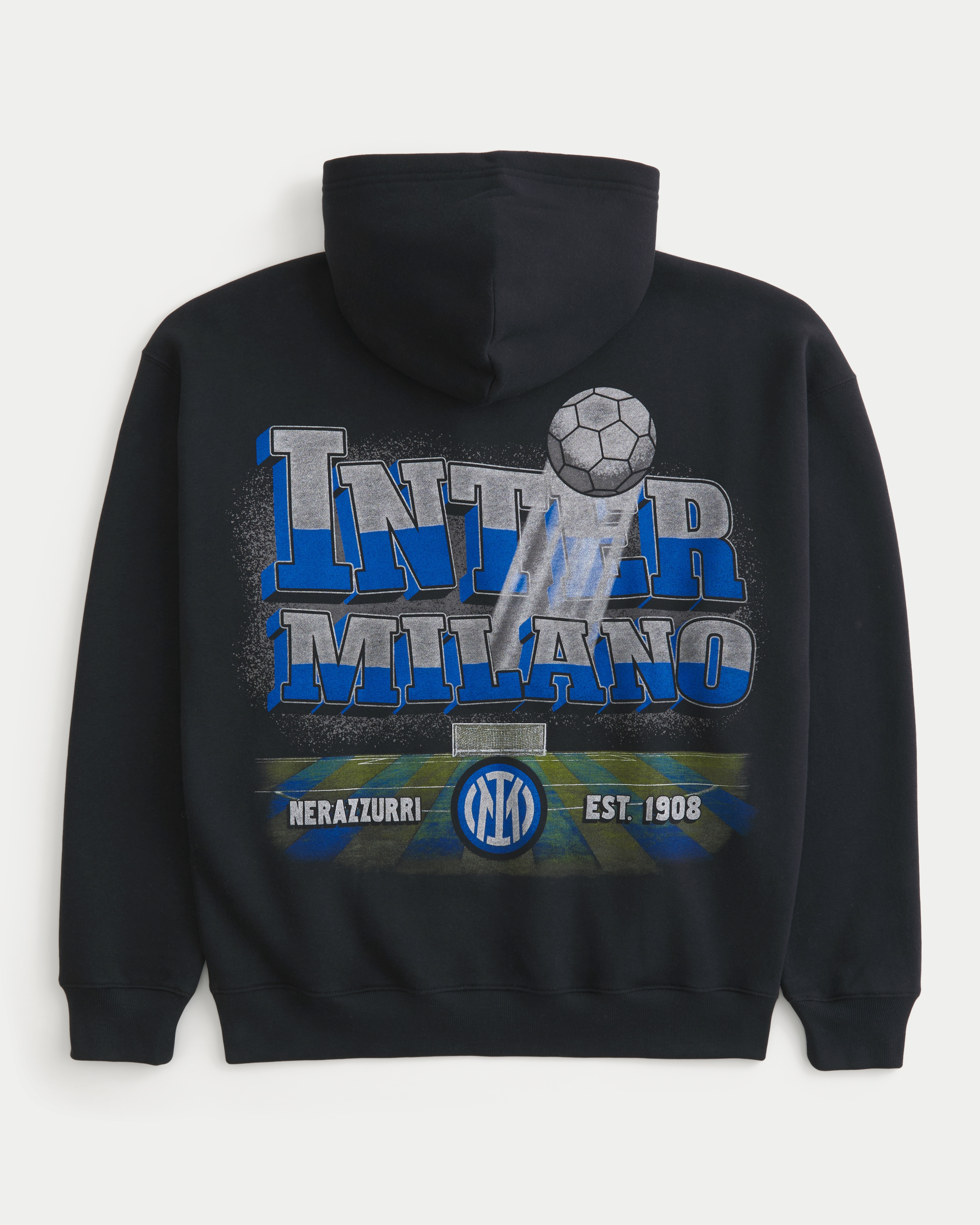 Zip-Up Inter Milan Graphic Hoodie