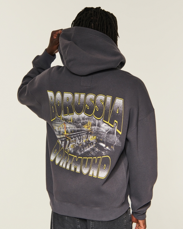 Zip-Up Borussia Dortmund Graphic Hoodie