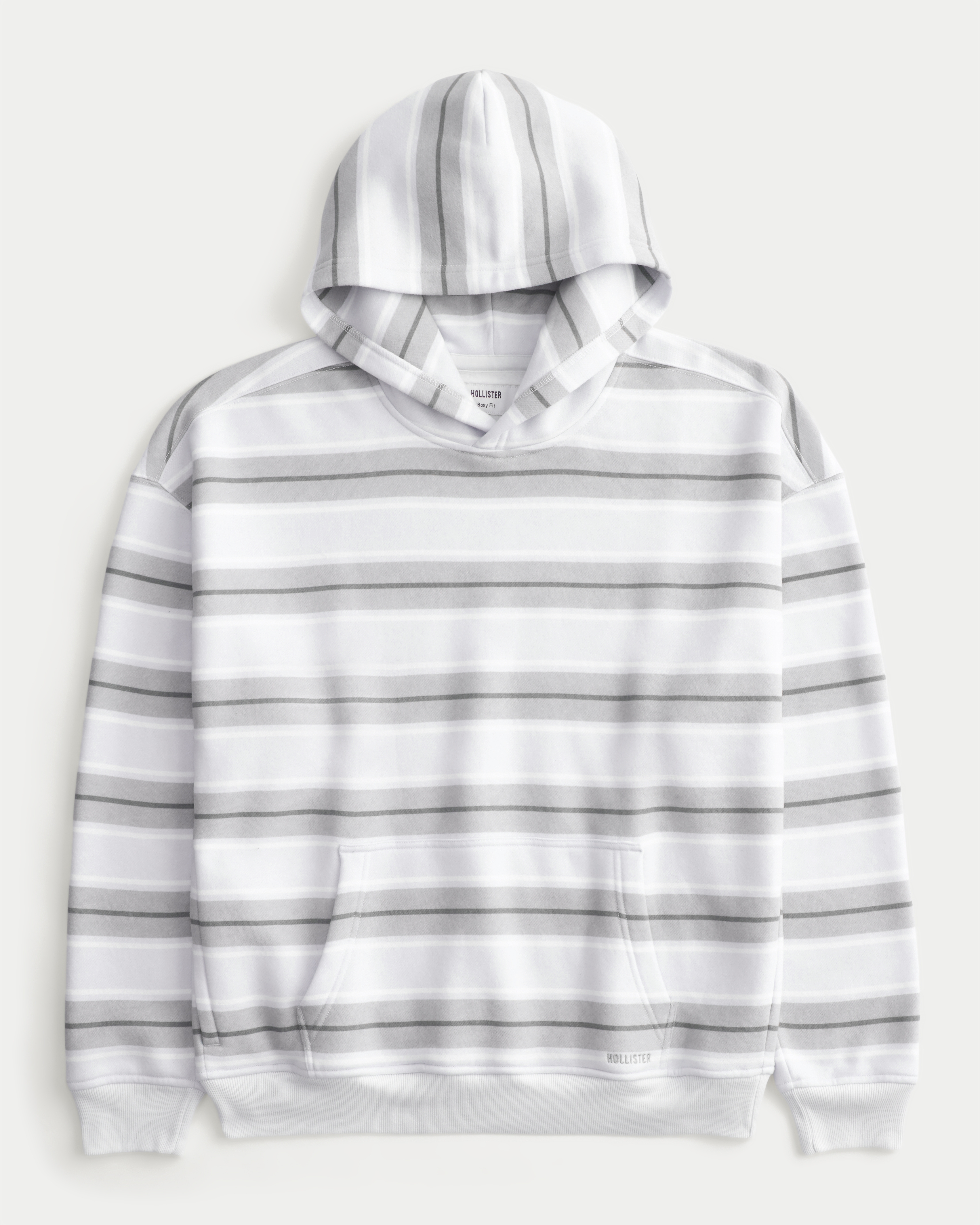 Boxy Striped Hoodie