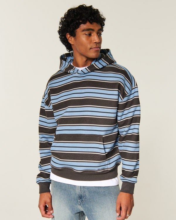 Boxy Striped Hoodie