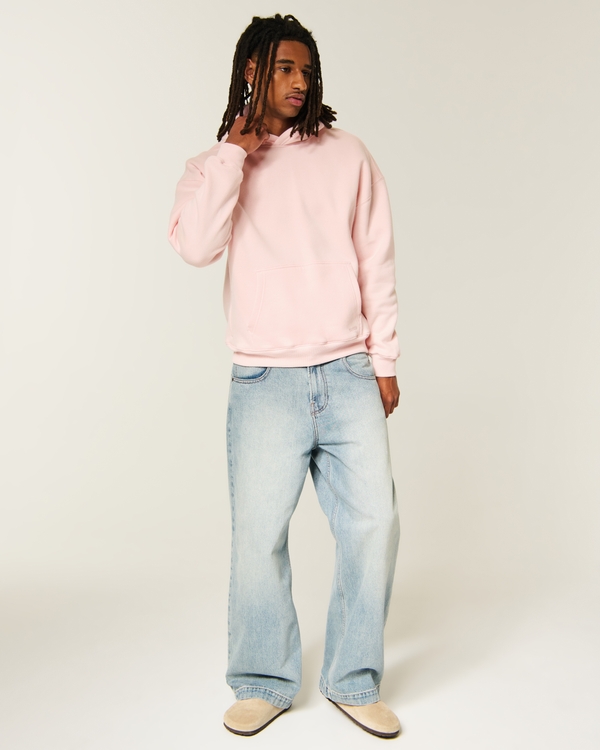 Hollister Feel Good Boxy Hoodie, Light Pink view 2