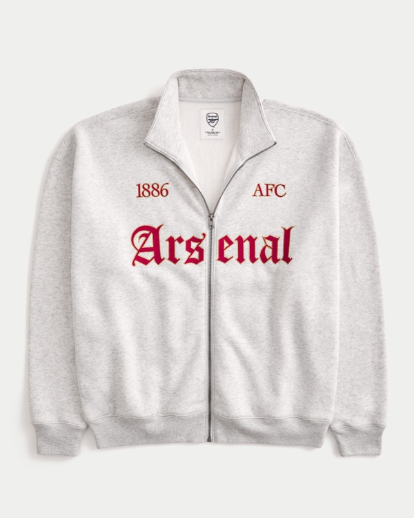 Men's Boxy Zip-Up Arsenal F.C. Graphic Sweatshirt | Men's New