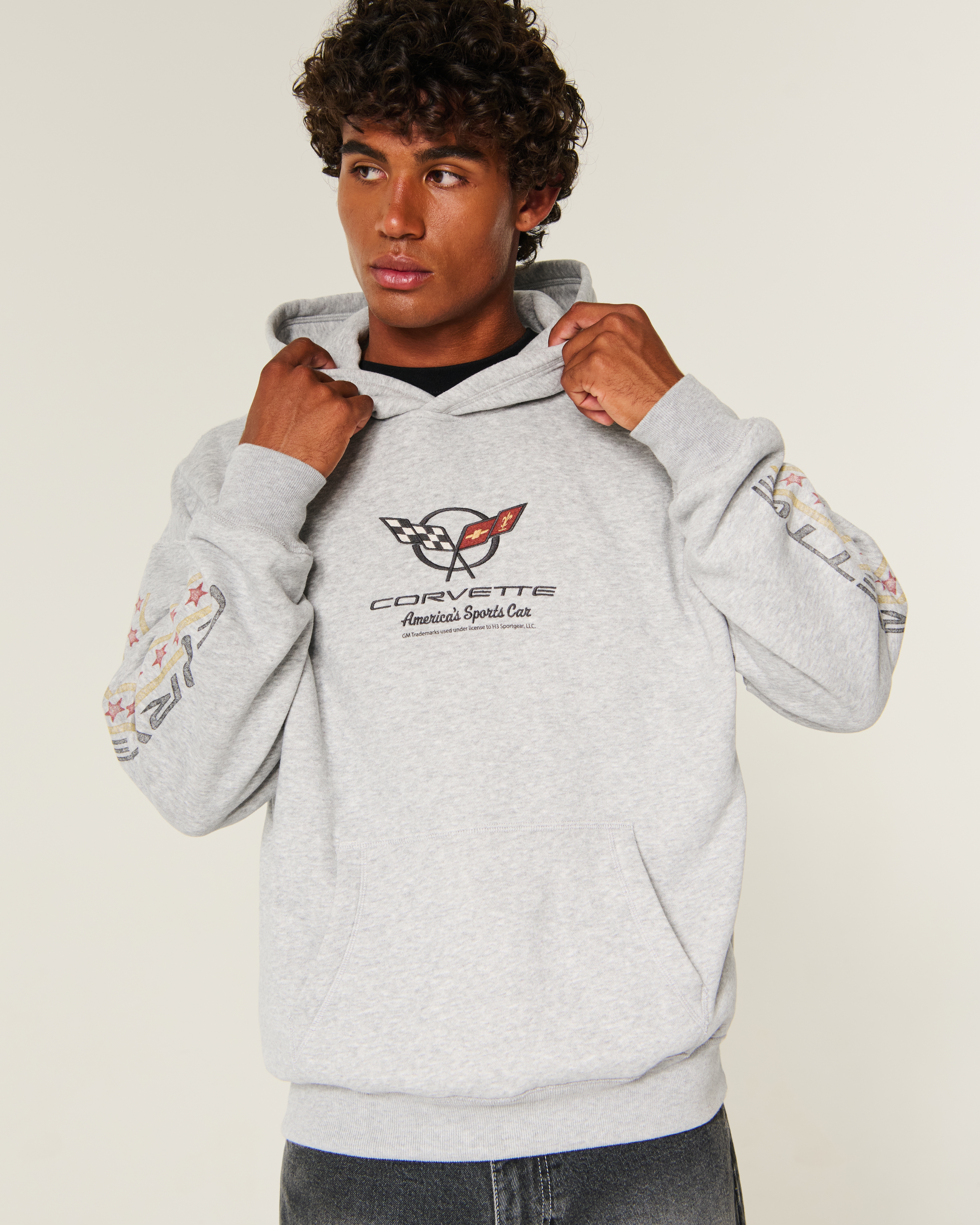 Boxy Chevrolet Corvette Graphic Hoodie