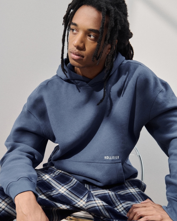 Hollister Feel Good x Target Logo Hoodie, Dark Blue view 1