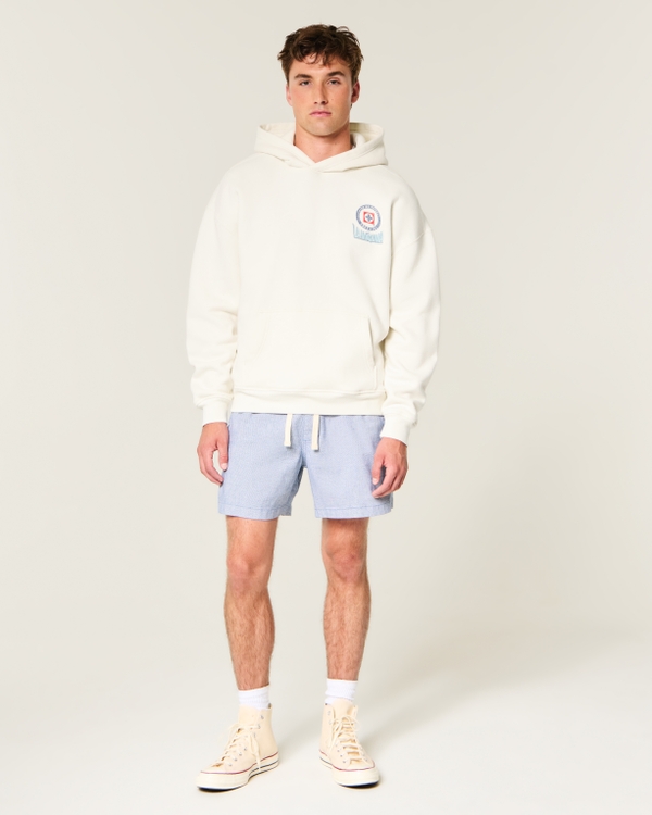 Club de Futbol Cruz Azul Graphic Hoodie, Cream view 2