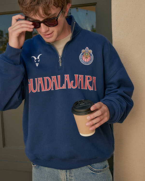 Quarter-Zip C.D. Guadalajara Graphic Sweatshirt view 1
