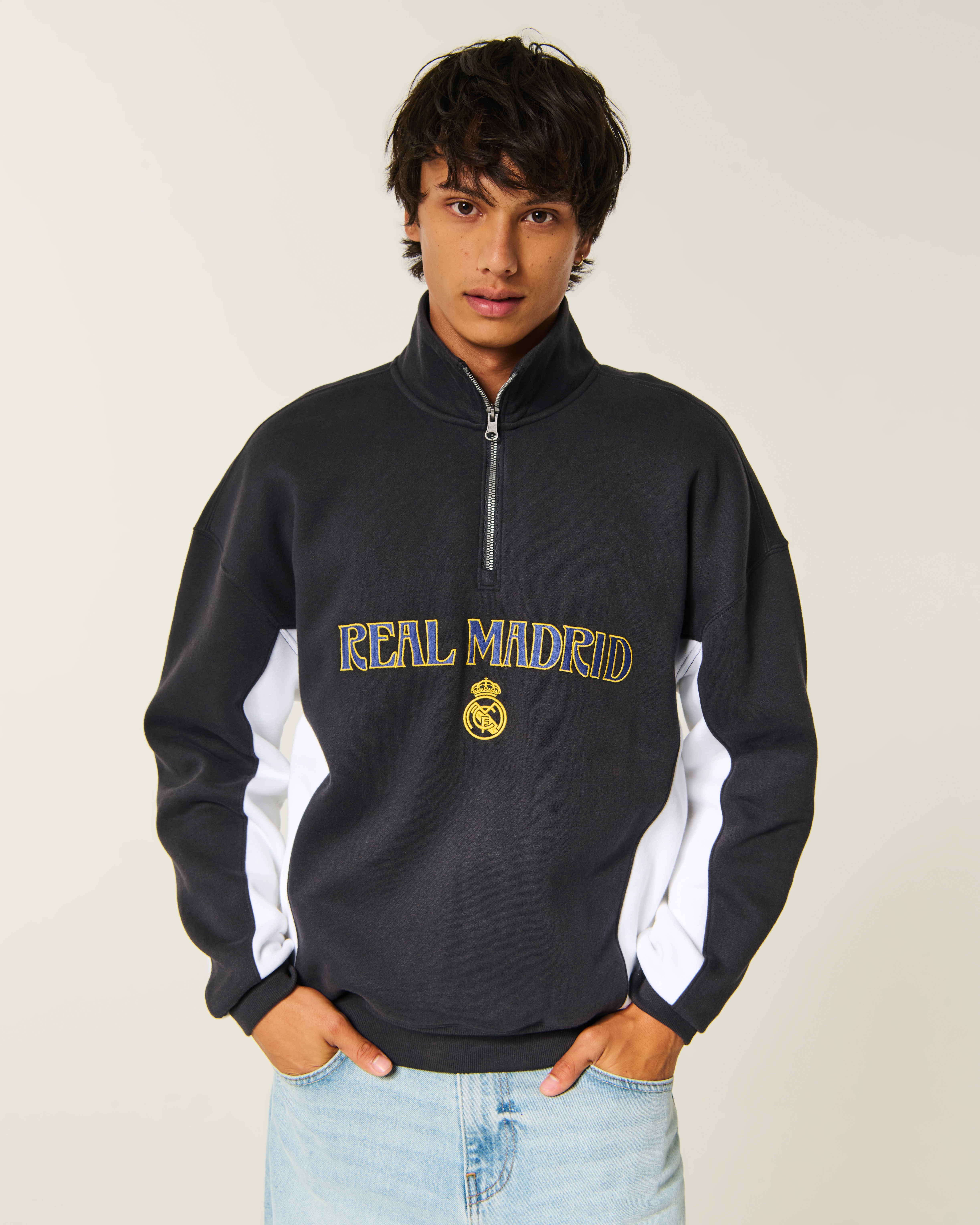Quarter-Zip Real Madrid CF Graphic Sweatshirt