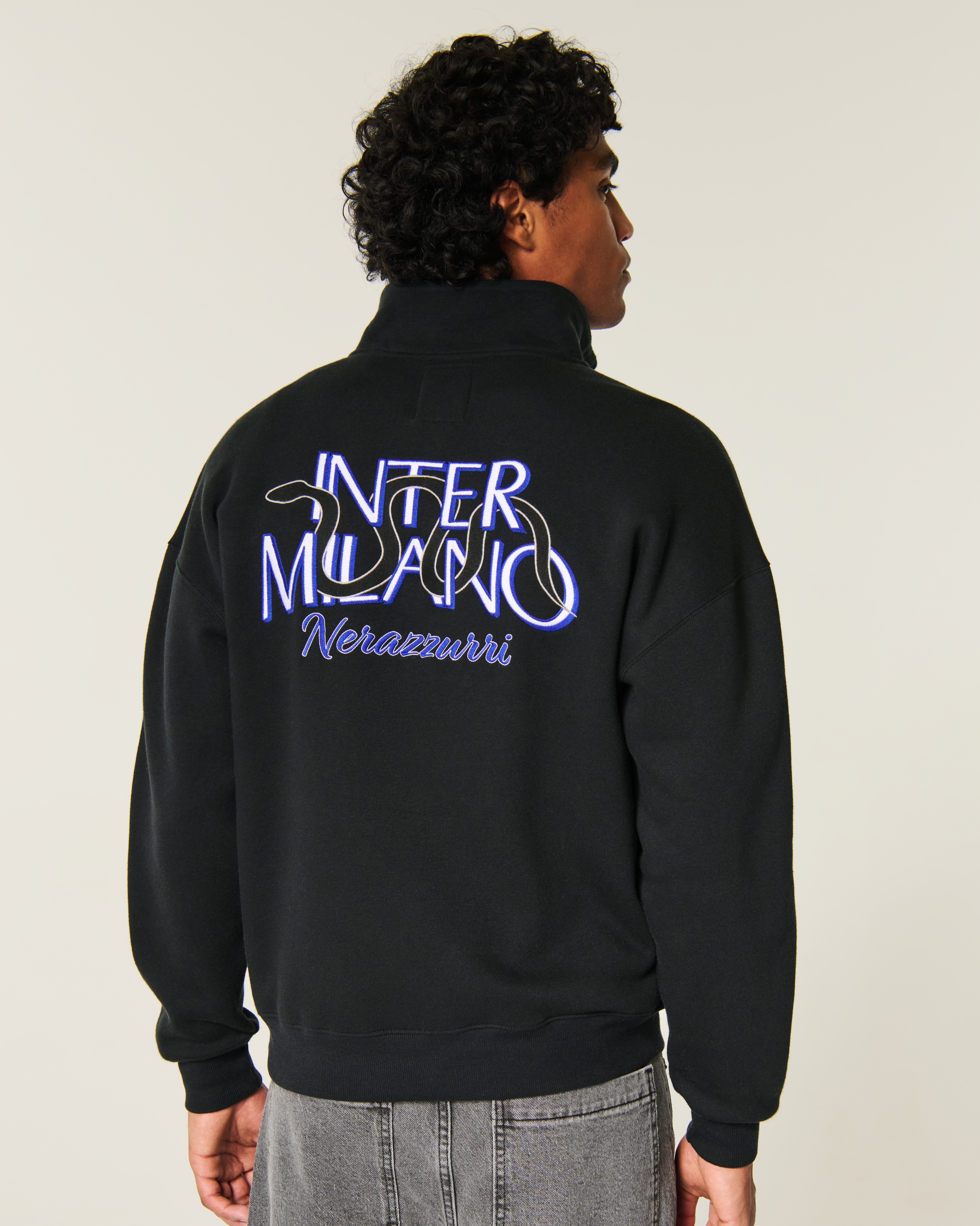 Quarter-Zip Inter Milan Graphic Sweatshirt