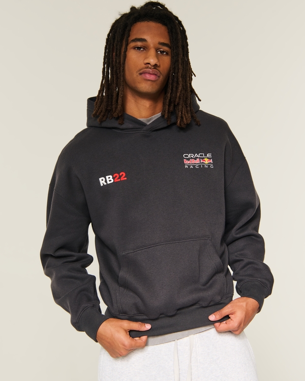 Hollister Feel Good Boxy Oracle Red Bull Racing Graphic Hoodie