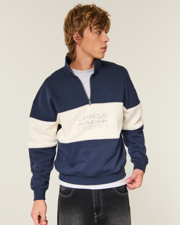 Hollister Feel Good Boxy Oracle Red Bull Racing Graphic Sweatshirt