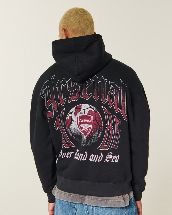 Boxy Arsenal F.C. Graphic Hoodie
