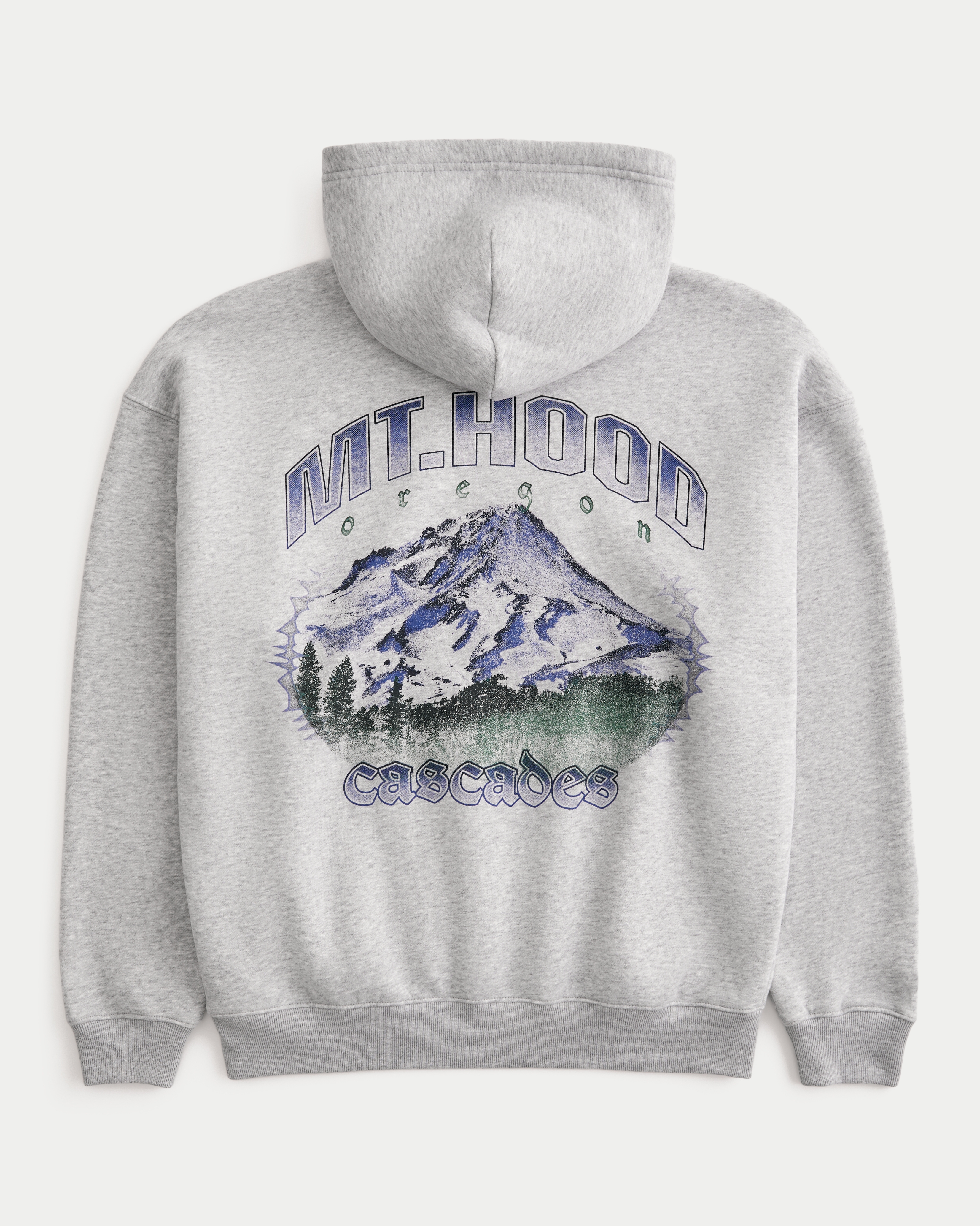 Hollister Feel Good Boxy Mt. Hood Graphic Hoodie