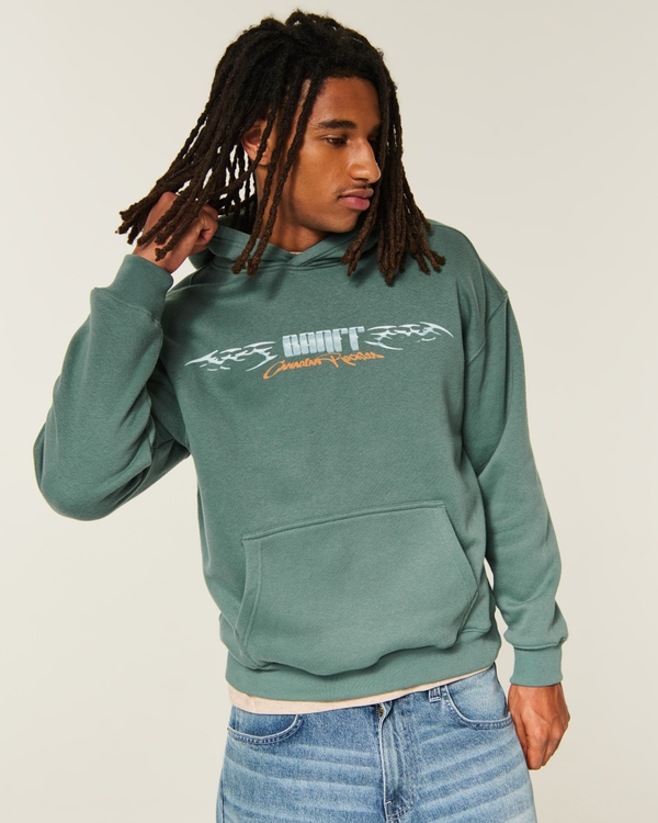 Hollister Feel Good Boxy Banff Graphic Hoodie