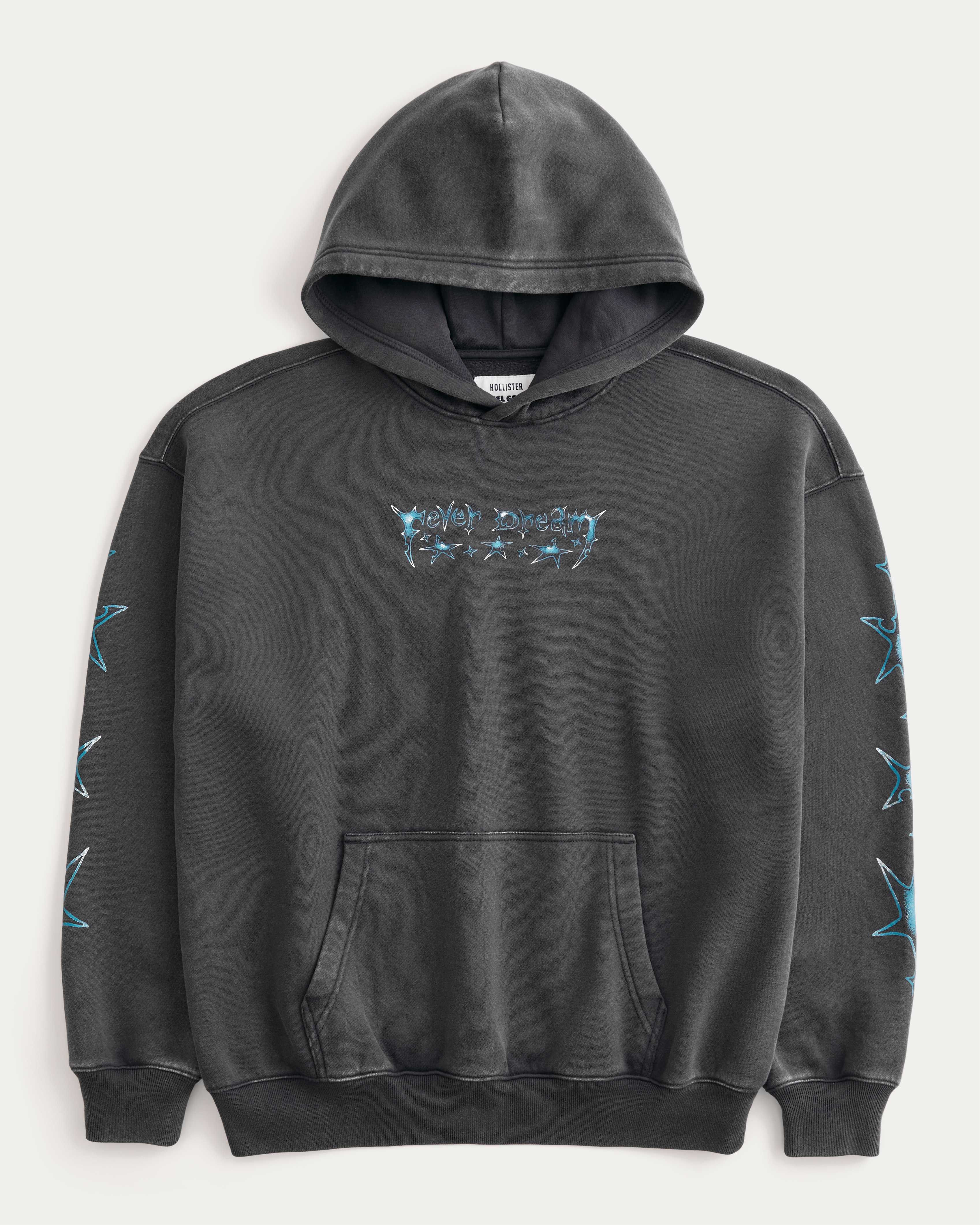 Hollister Feel Good Boxy Washed Fever Dream Graphic Hoodie