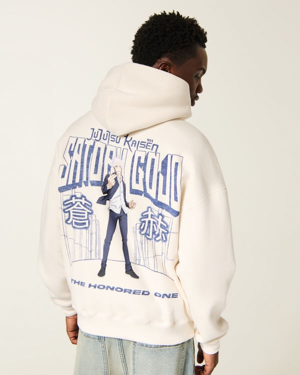 Boxy Jujutsu Kaisen Graphic Hoodie