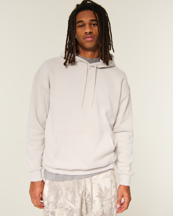 Hollister Feel Good Boxy Logo Hoodie