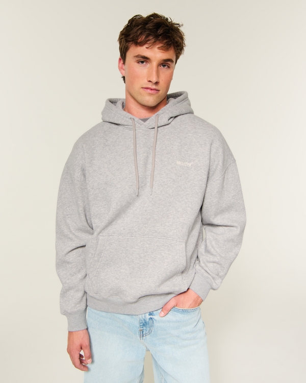 Hollister Feel Good Boxy Logo Hoodie