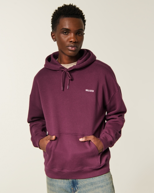 Hollister Feel Good Boxy Logo Hoodie
