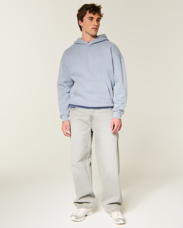 Hollister Feel Good Boxy Hoodie, Dark Blue view 2