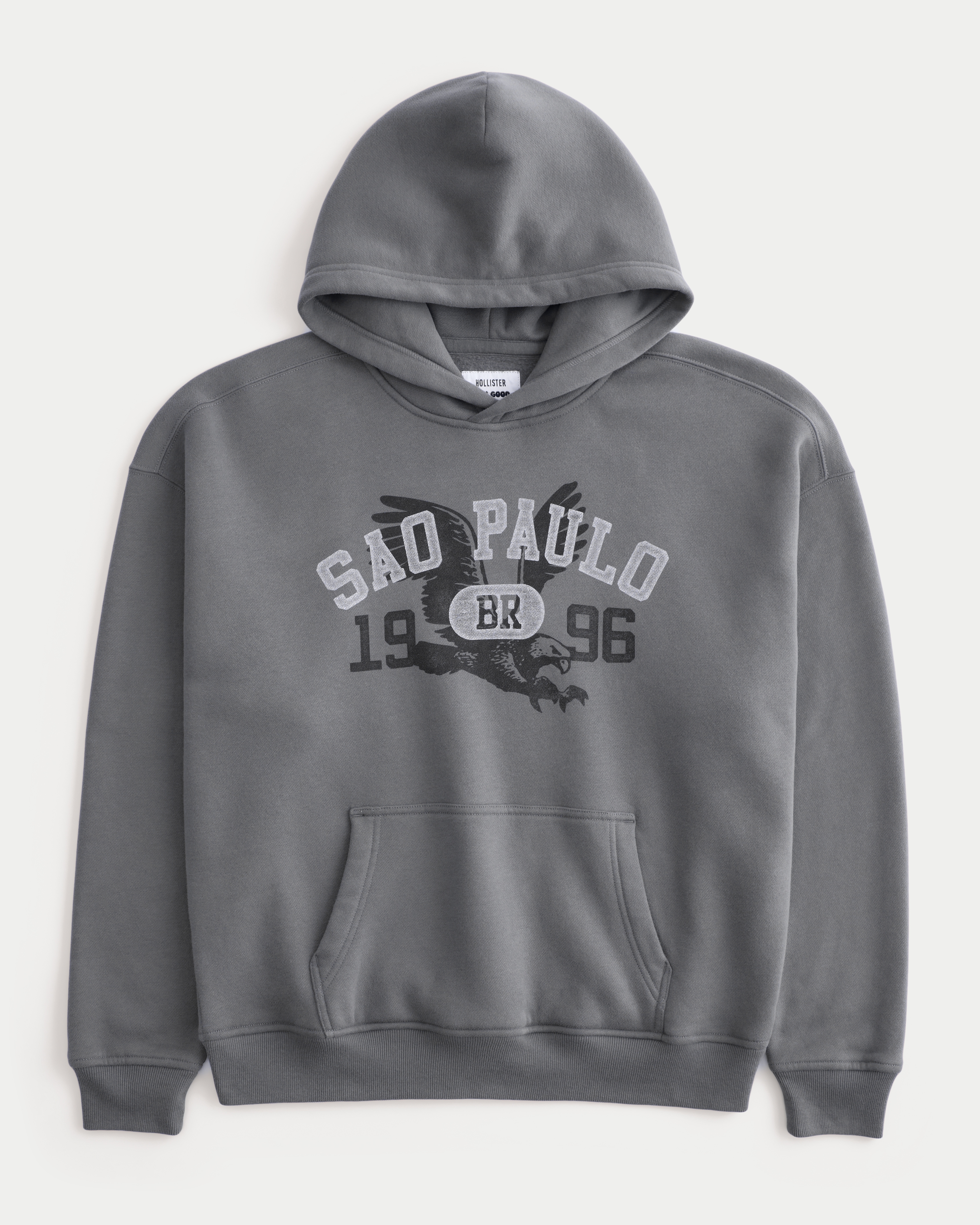 Hollister Feel Good Boxy Sao Paulo Graphic Hoodie