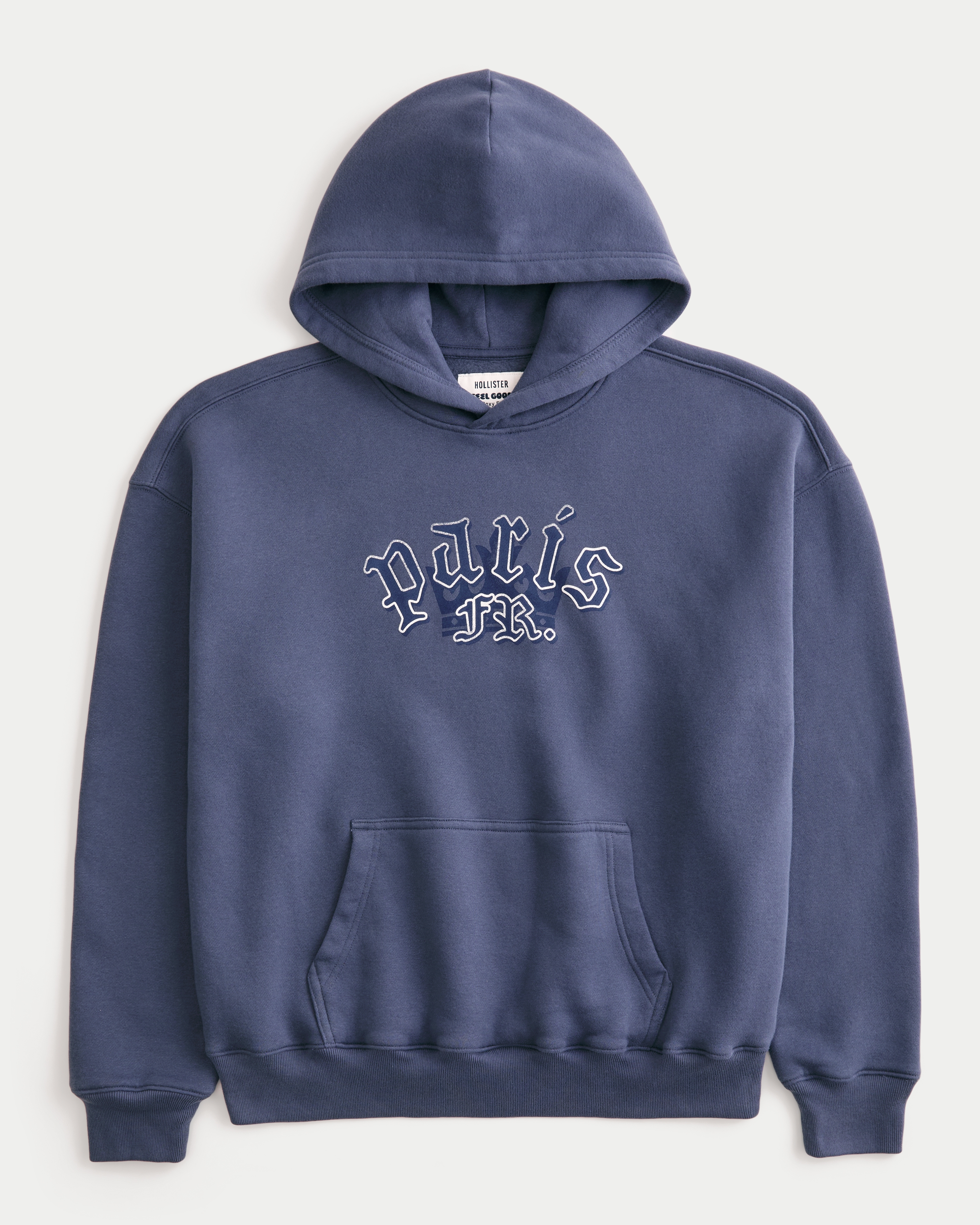 Hollister Feel Good Boxy Paris Graphic Hoodie
