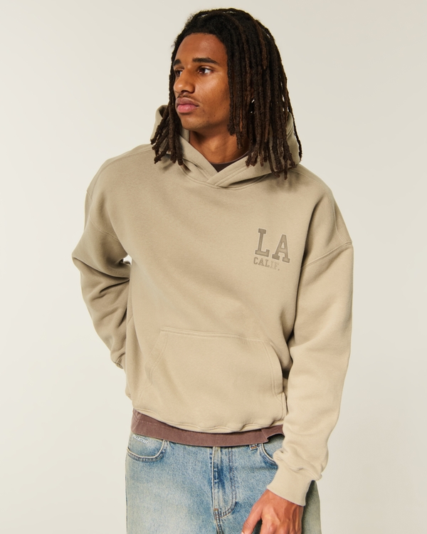 Hollister Feel Good Boxy LA Graphic Hoodie