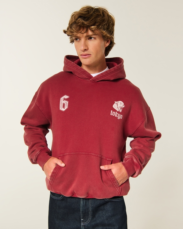 Hollister Feel Good Boxy Tokyo Graphic Hoodie