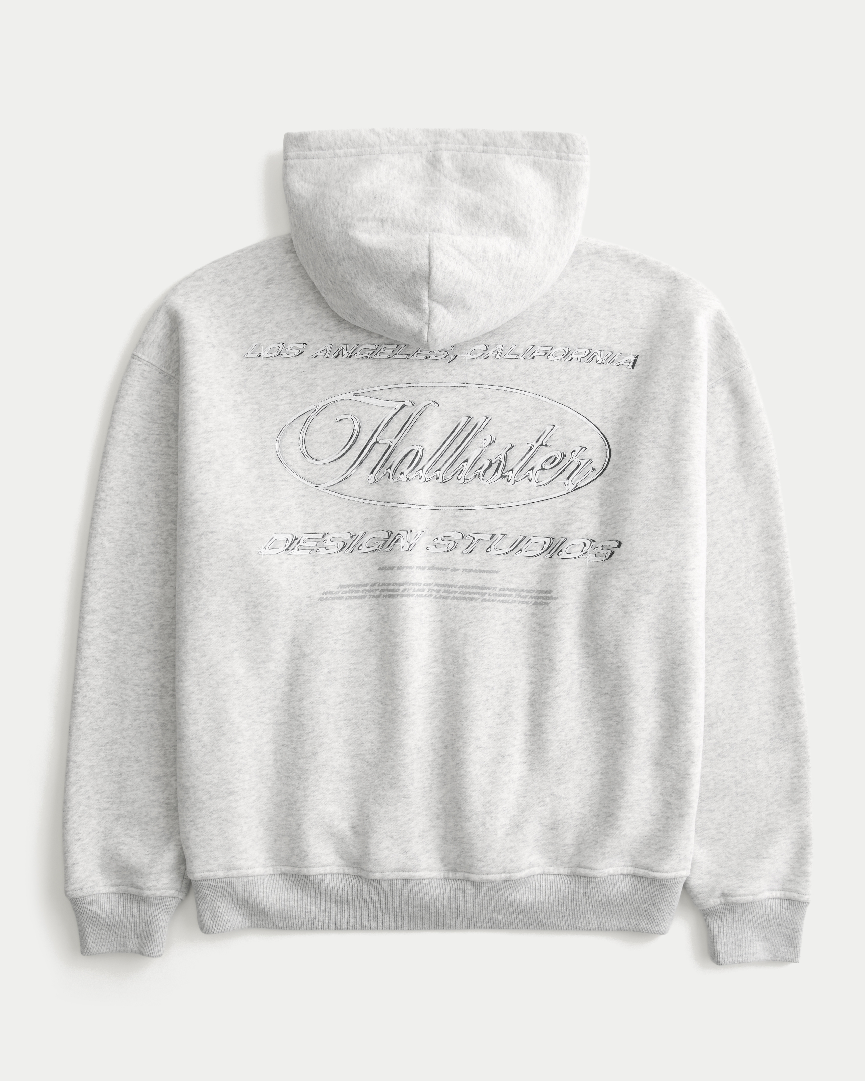 Boxy Chrome Logo Graphic Hoodie