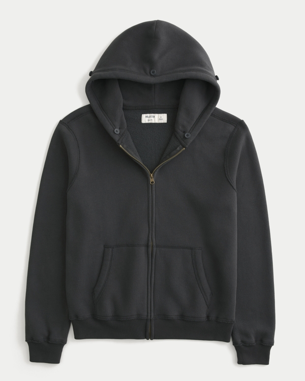 Men's Faux Fur Trim Zip-Up Hoodie | Men's Tops | HollisterCo.com