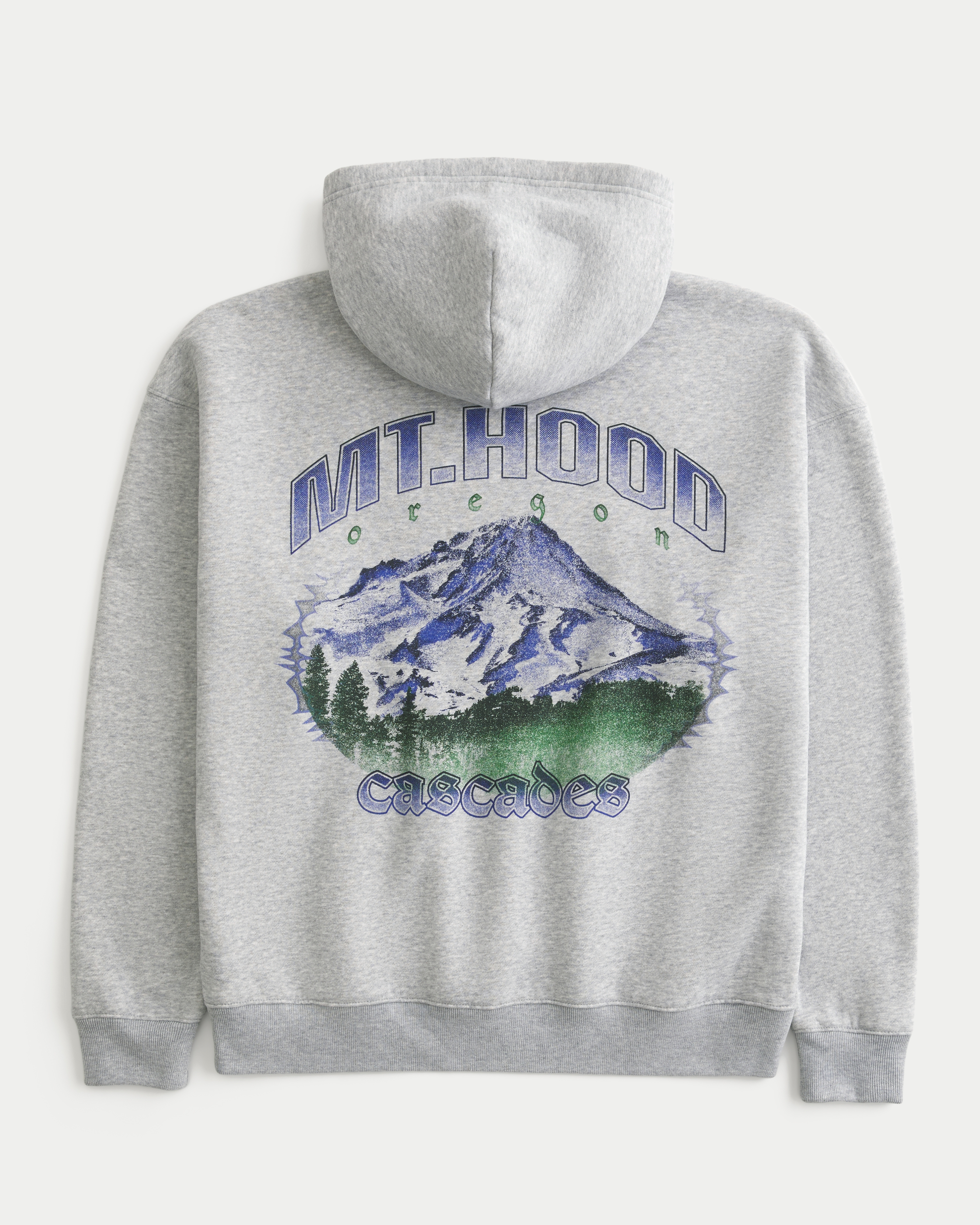 Boxy Mt. Hood Oregon Graphic Hoodie