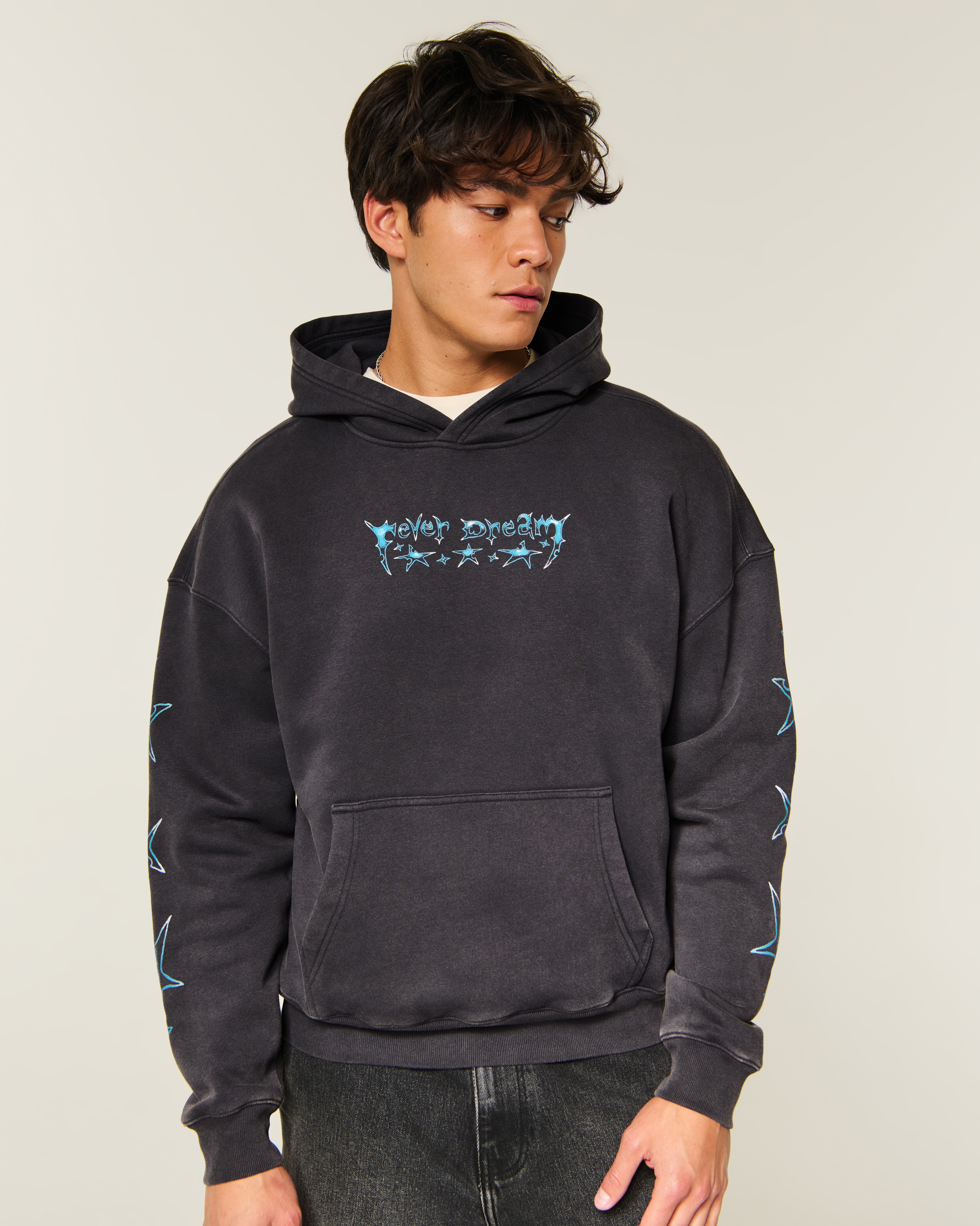 Boxy Fever Dream Graphic Hoodie