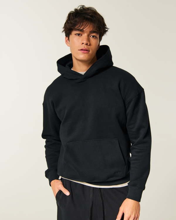 Boxy Hoodie, Black view 1