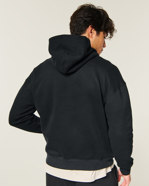 Boxy Hoodie, Black view 2