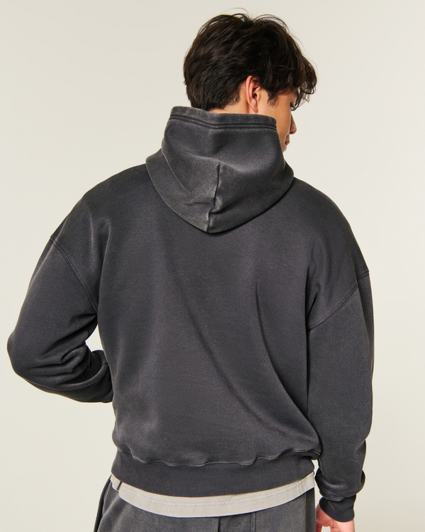 Boxy Hoodie, Black view 2