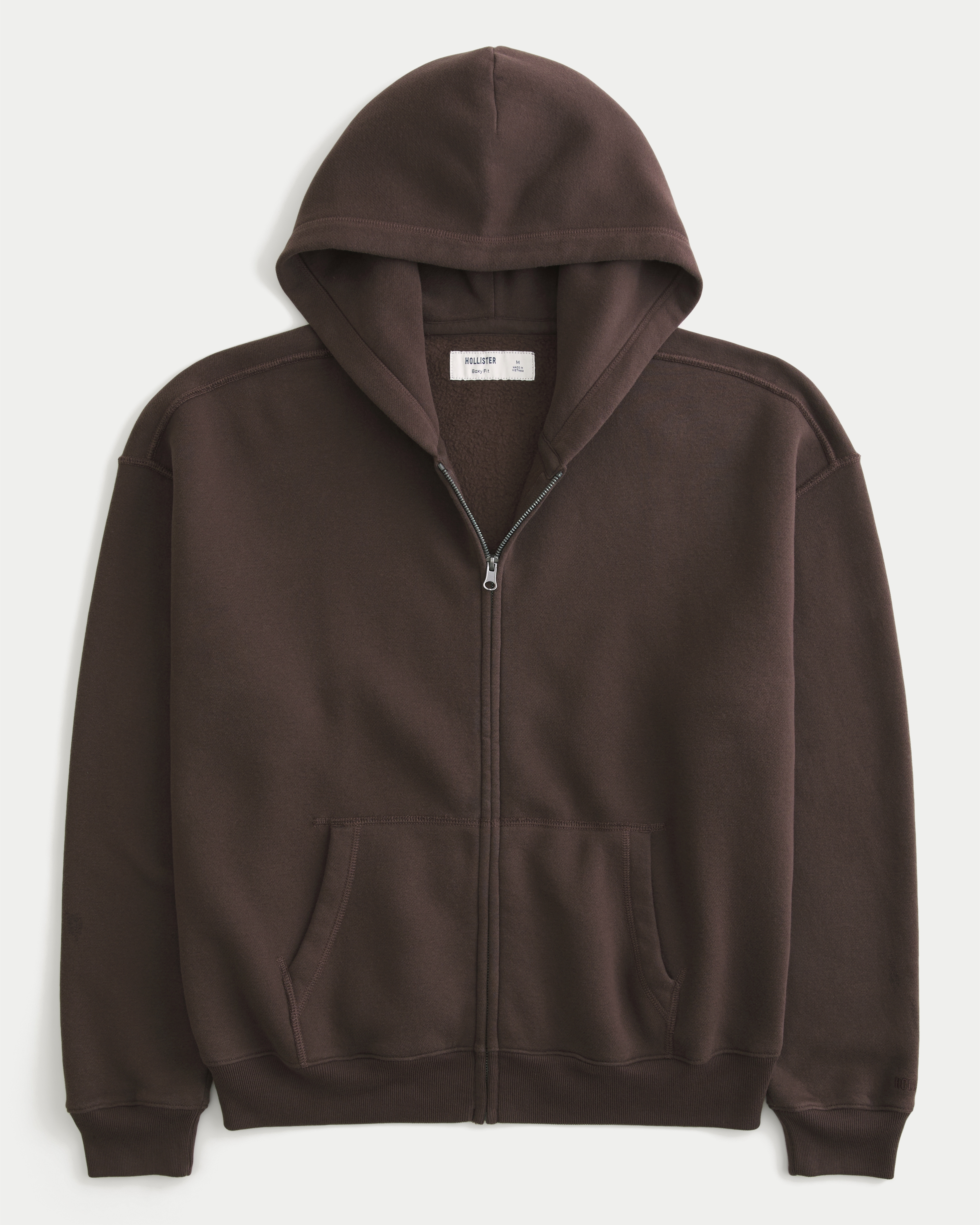 Boxy Zip-Up Hoodie
