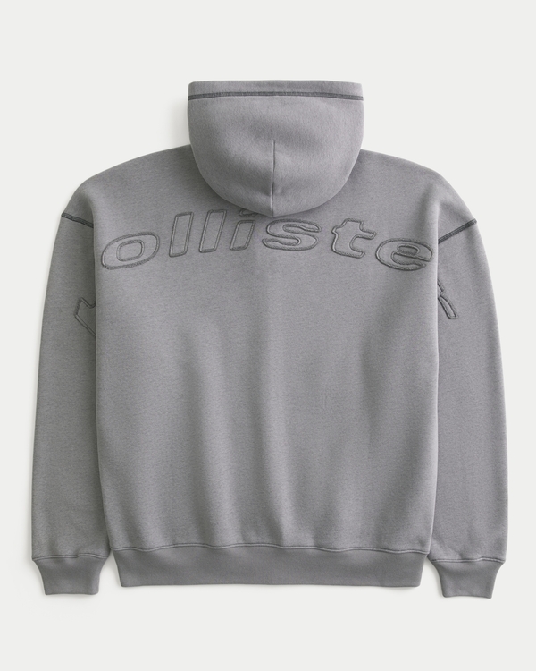 Men's Boxy Zip-Up Hoodie | Men's Tops | HollisterCo.com