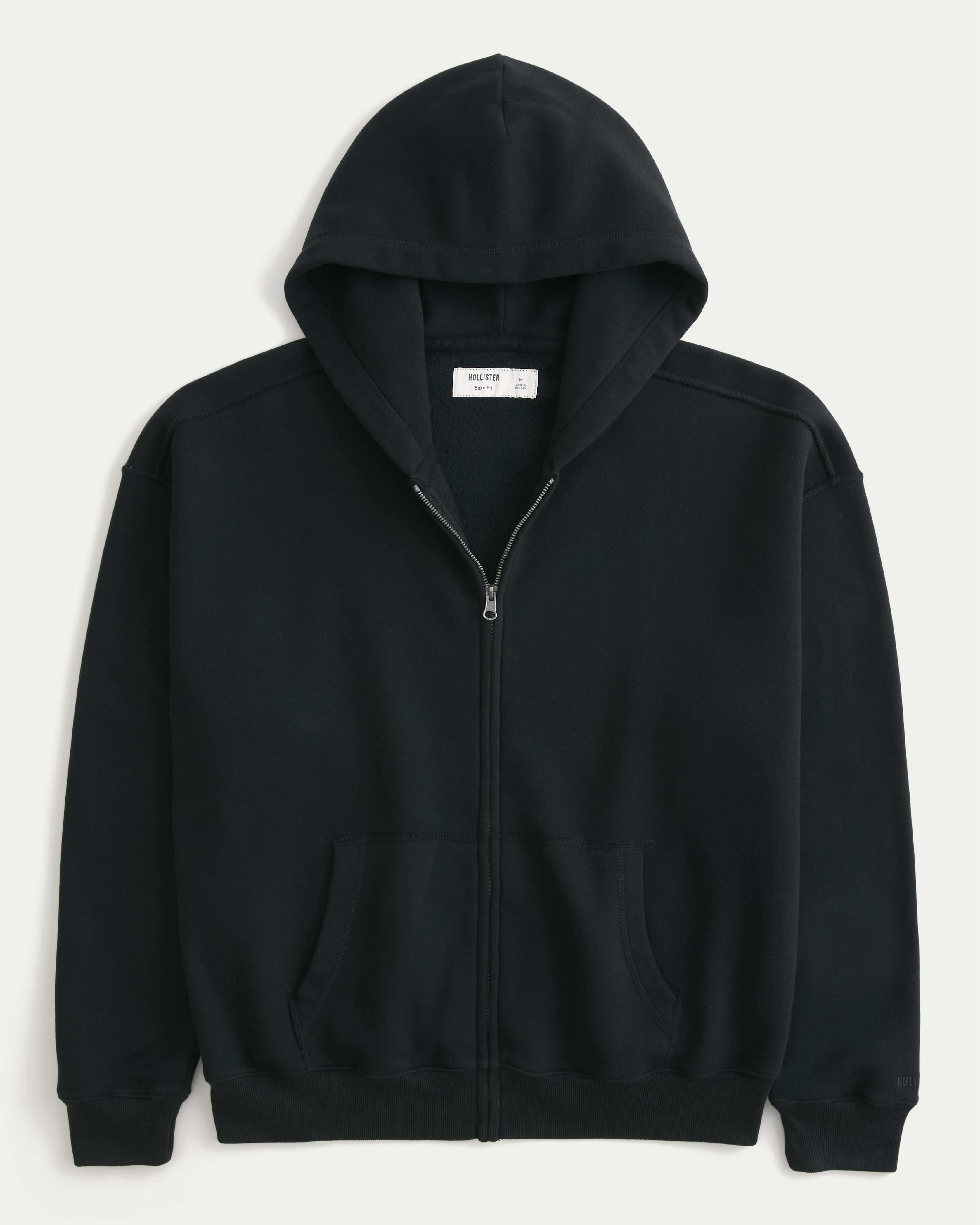 Boxy Zip-Up Hoodie