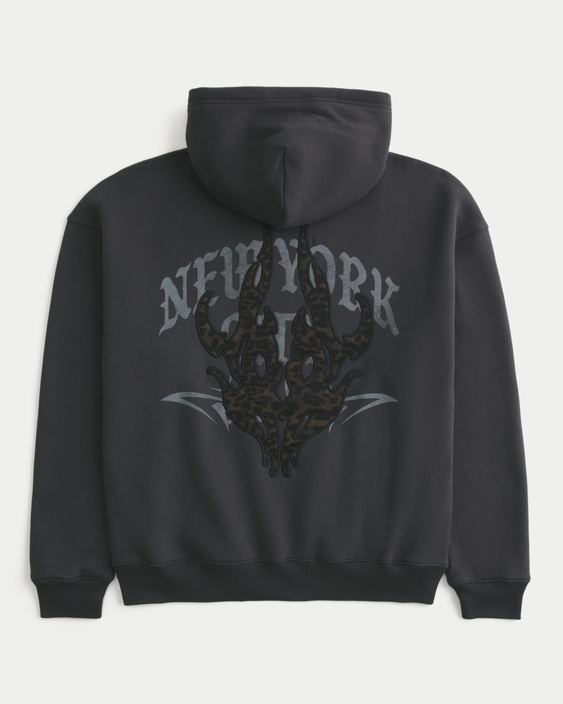 Men's Boxy New York City Graphic Hoodie | Men's Tops | HollisterCo.ca