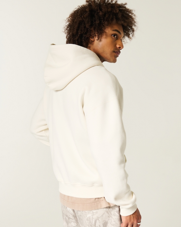Boxy University of Oregon Ducks Graphic Hoodie, Cream view 2