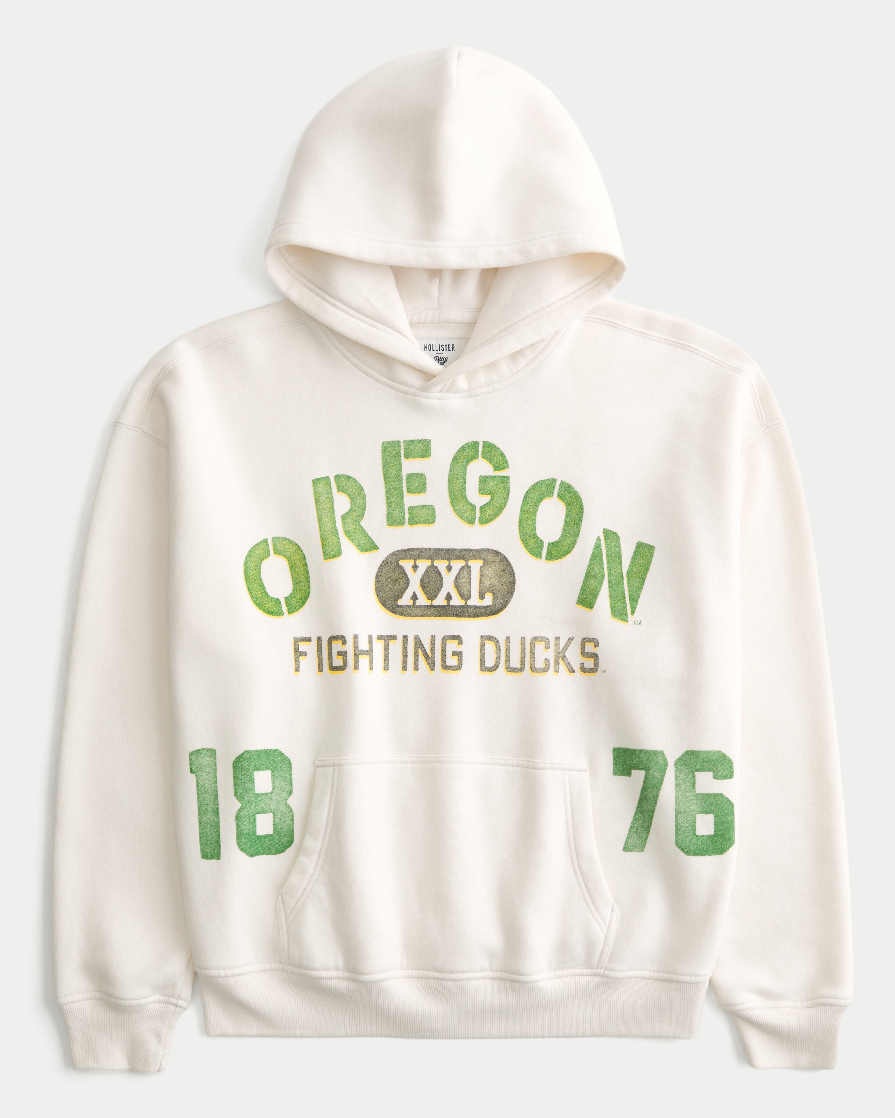Boxy University of Oregon Ducks Graphic Hoodie