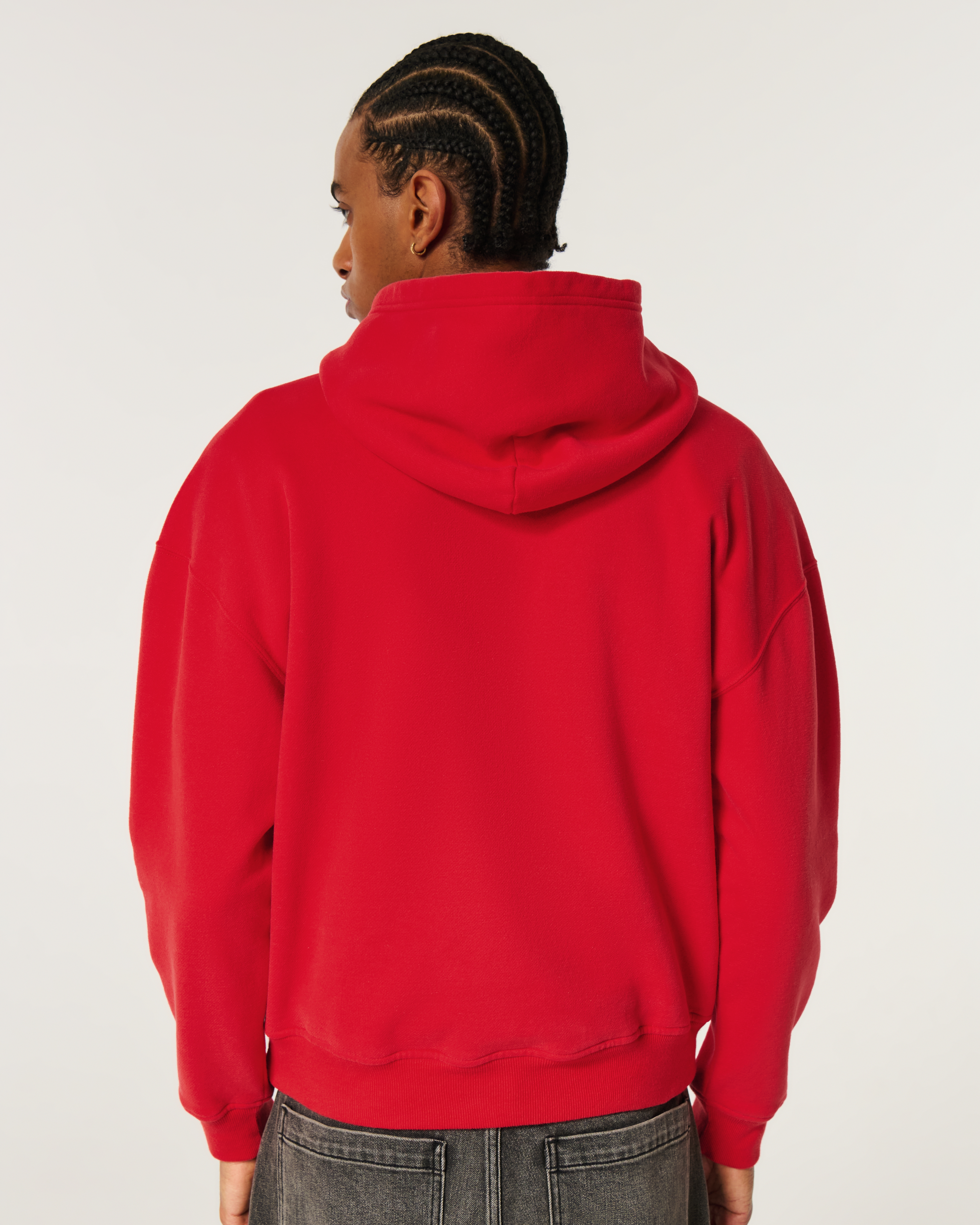 Boxy University of Houston Cougars Graphic Hoodie