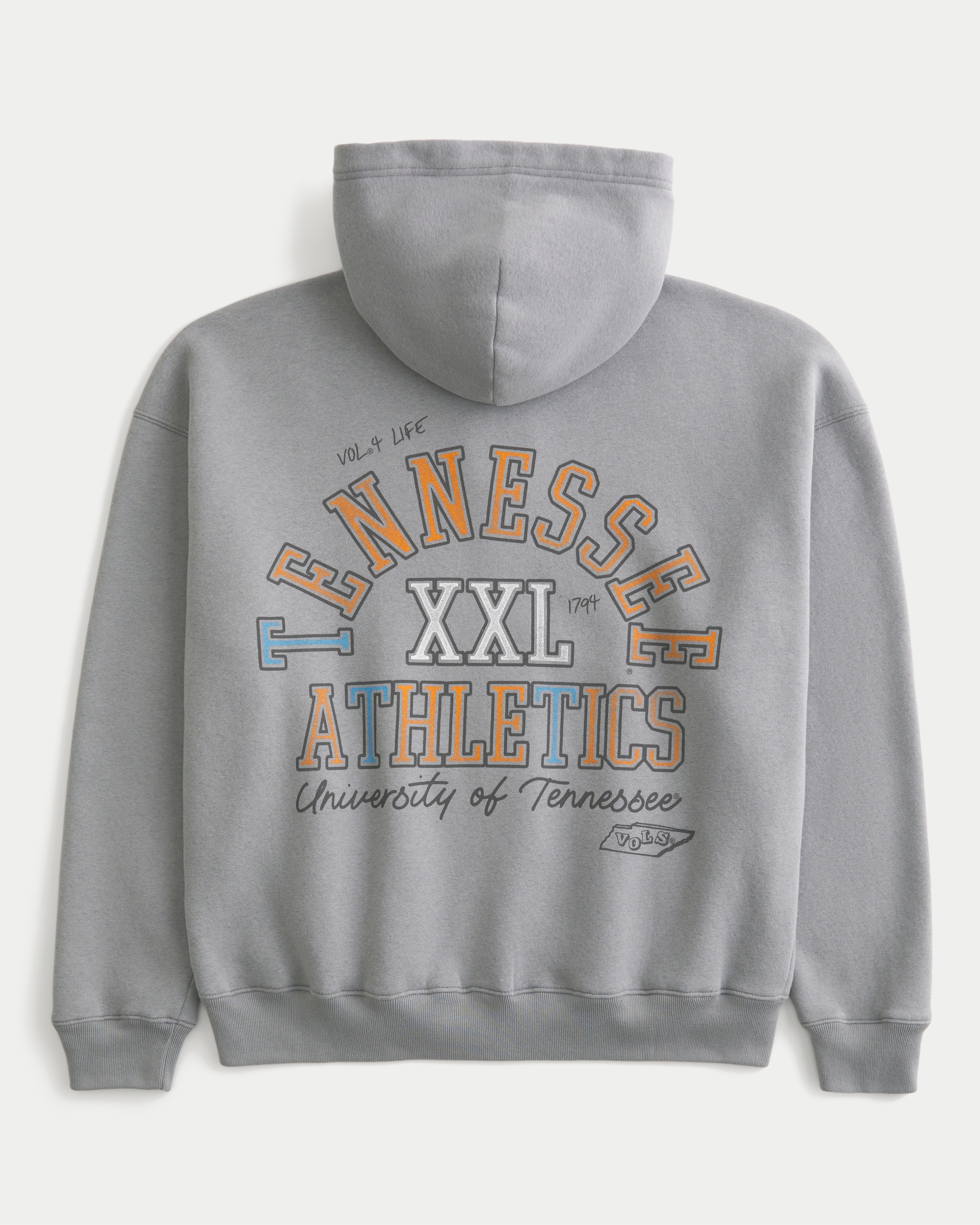 Boxy Zip-Up University of Tennessee Volunteers Graphic Hoodie