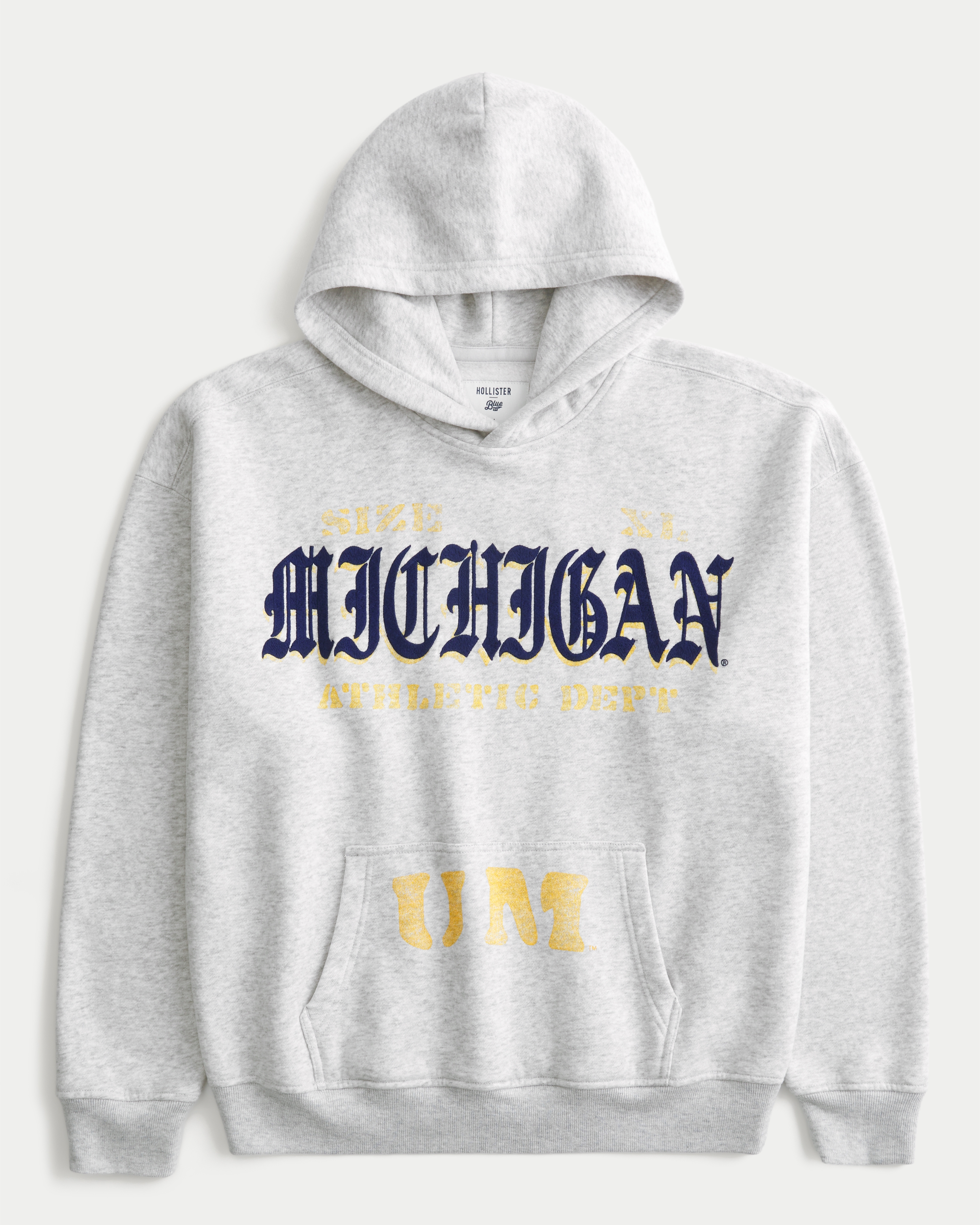 Boxy University of Michigan Wolverines Graphic Hoodie