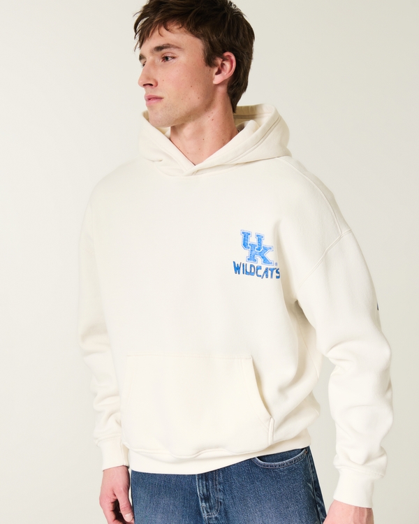 Boxy University of Kentucky Wildcats Graphic Hoodie