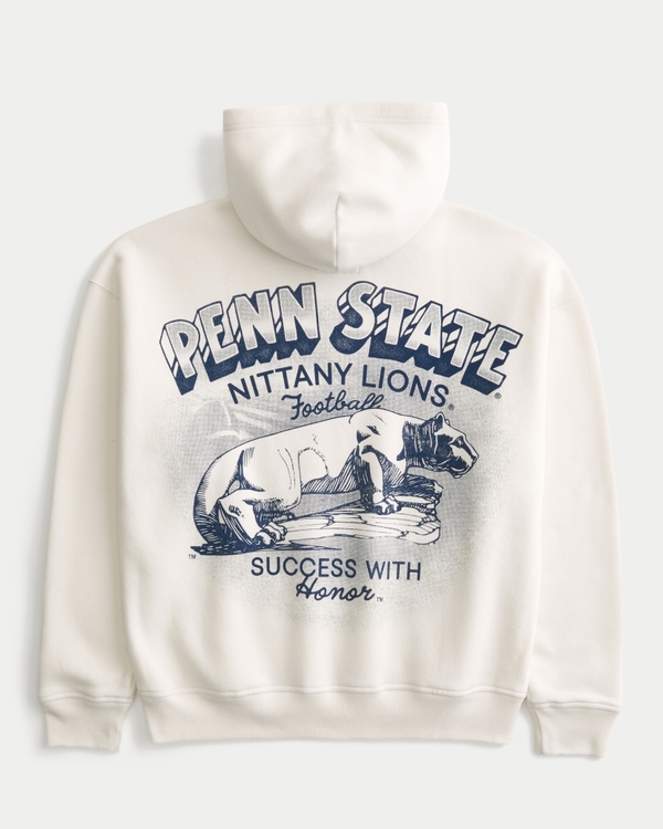 Boxy Penn State University Nittany Lions Graphic Hoodie
