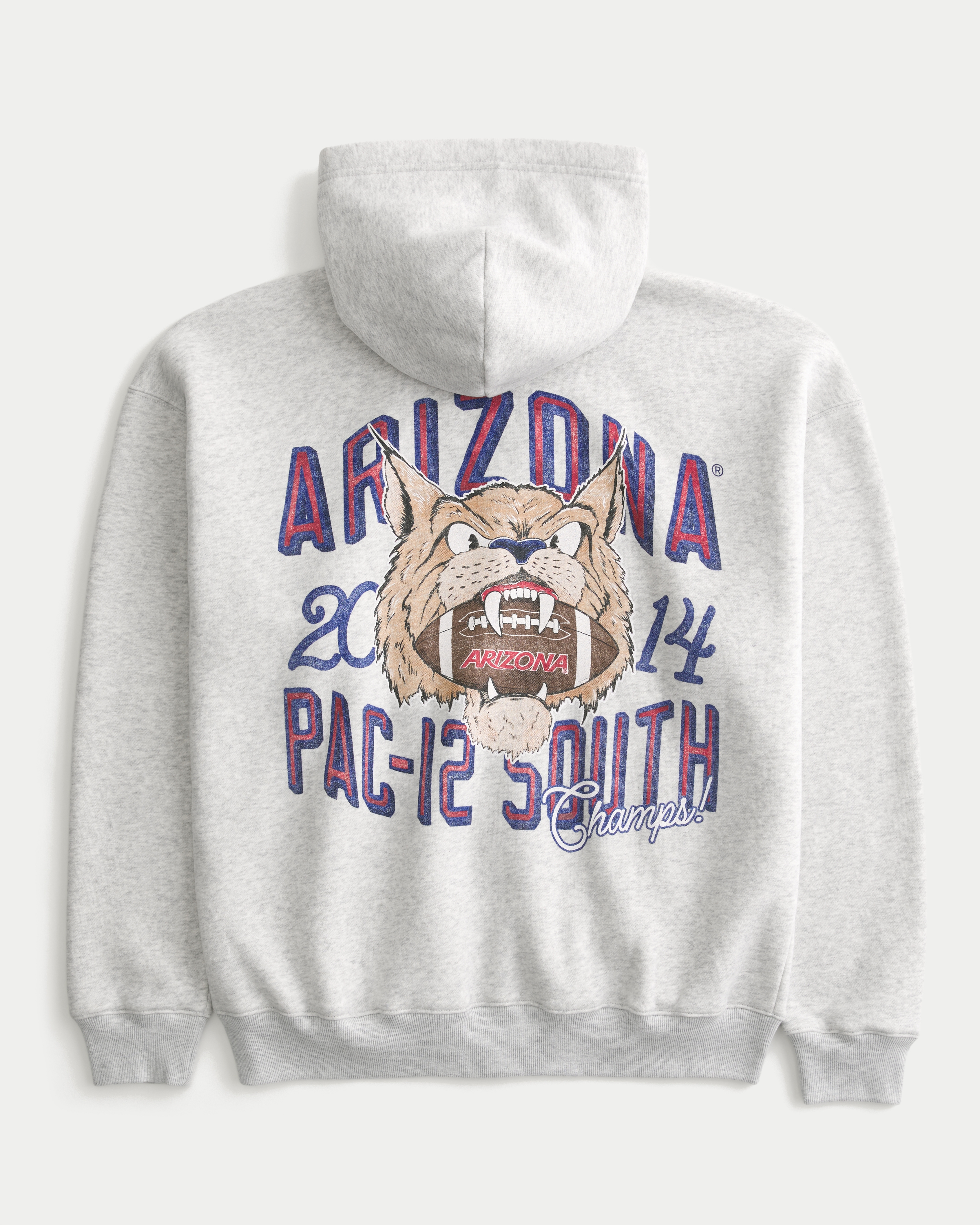 Boxy Zip-Up University of Arizona Wildcats Graphic Hoodie