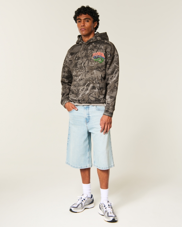 Boxy Camo University of Florida Gators Graphic Hoodie, Brown Camo view 2