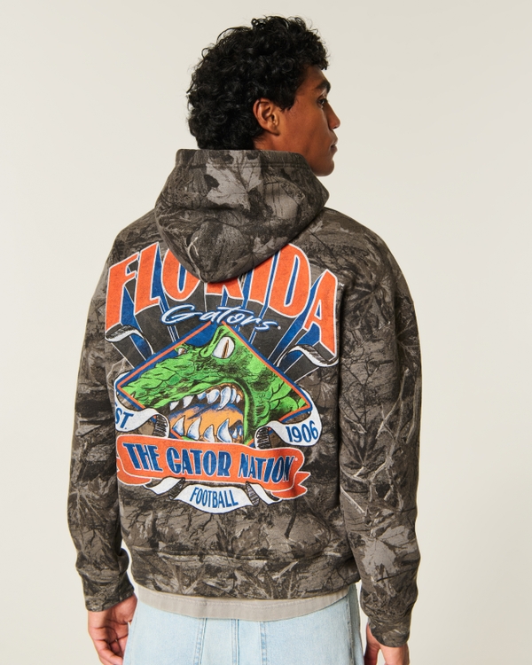 Boxy Camo University of Florida Gators Graphic Hoodie, Brown Camo view 2